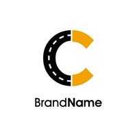 Simple Minimalist Initial C Way Logo vector