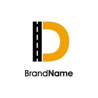 Simple Minimalist Initial D Way Logo vector