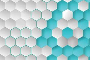abstract 3d futuristic blue and white color background vector