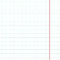 Square notebook paper in a cage illustration vector