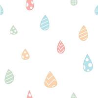 Seamless pattern with rainbow vector