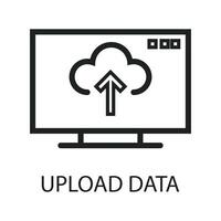flat icon data analyst art vector
