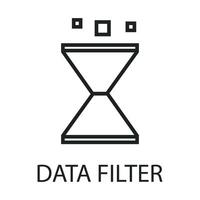 flat icon data analyst art vector