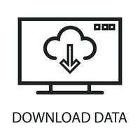 flat icon data analyst art vector