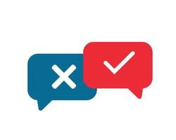 wrong and correct sign animation looping vector