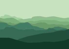Mountains landscape panorama design illustration vector