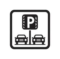 Parking icon. Car Parking Icon. Parking and traffic signs isolated on white background. Map parking pointer. illustration. vector