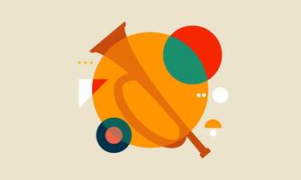 Jazz music. Concert instruments, posters with piano, saxophone vector