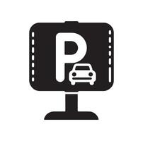 Parking icon. Car Parking Icon. Parking and traffic signs isolated on white background. Map parking pointer. illustration. vector