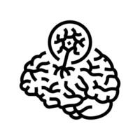 tay sachs disease line icon illustration vector