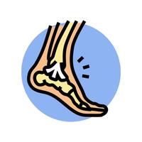 strains household injury accident color icon illustration vector