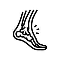 strains household injury accident line icon illustration vector