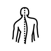 friedreichs ataxia disease line icon illustration vector