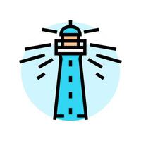 lighthouse progress color icon illustration vector