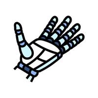 help robot hand gesture color icon illustration vector