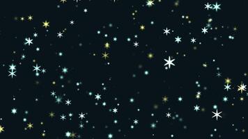Abstract background with bright glowing sparkles glitter stars particles. Seamless loop video