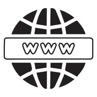 Internet, go to wab, globe icon symbol illustration vector