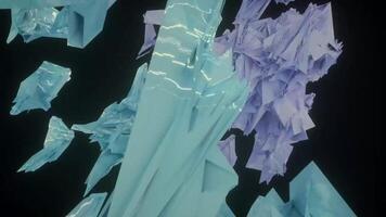 Abstract Geometric Crystal Shapes Digital Rendering video
