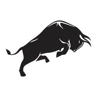 Strong bull icon isolated on white background. vector