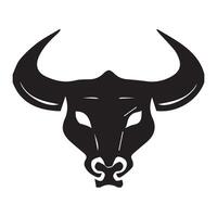 Strong bull icon isolated on white background. vector
