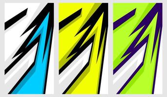 car decal wavy design vector