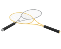 Racket isolated on background. 3d rendering - illustration png