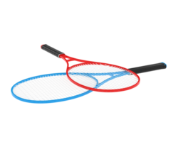 Racket isolated on background. 3d rendering - illustration png