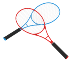 Racket isolated on background. 3d rendering - illustration png