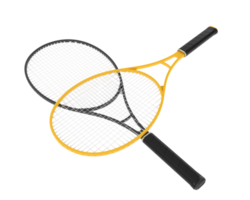 Racket isolated on background. 3d rendering - illustration png