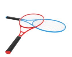 Racket isolated on background. 3d rendering - illustration png