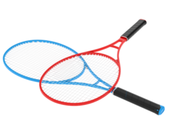 Racket isolated on background. 3d rendering - illustration png