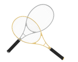 Racket isolated on background. 3d rendering - illustration png