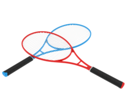 Racket isolated on background. 3d rendering - illustration png