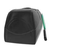 Racket with tennis bag isolated on background. 3d rendering - illustration png