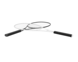Racket isolated on background. 3d rendering - illustration png