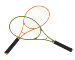 Racket isolated on background. 3d rendering - illustration png