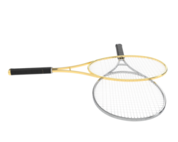 Racket isolated on background. 3d rendering - illustration png