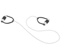 Elastic rope isolated on background. 3d rendering - illustration png