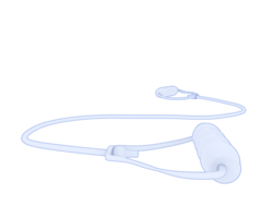 Elastic rope isolated on background. 3d rendering - illustration png