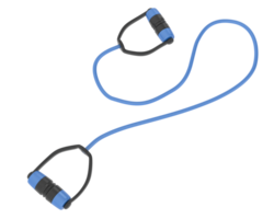 Elastic rope isolated on background. 3d rendering - illustration png