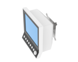 ECG monitor isolated on background. 3d rendering - illustration png
