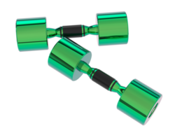 Dumbbell isolated on background. 3d rendering - illustration png