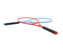 Racket isolated on background. 3d rendering - illustration png