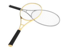 Racket isolated on background. 3d rendering - illustration png