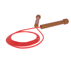 Jump rope isolated on background. 3d rendering - illustration png