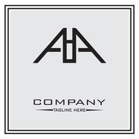abstract logo design, black and white geometric technology icon vector