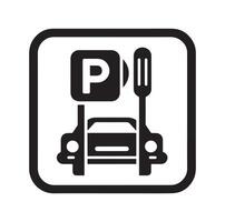 Parking icon. Car Parking Icon. Parking and traffic signs isolated on white background. Map parking pointer. illustration. vector