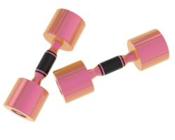 Dumbbell isolated on background. 3d rendering - illustration png