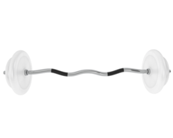 Barbell isolated on background. 3d rendering - illustration png