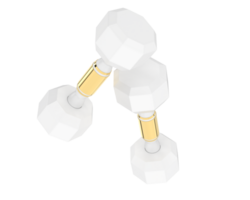 Dumbbell isolated on background. 3d rendering - illustration png